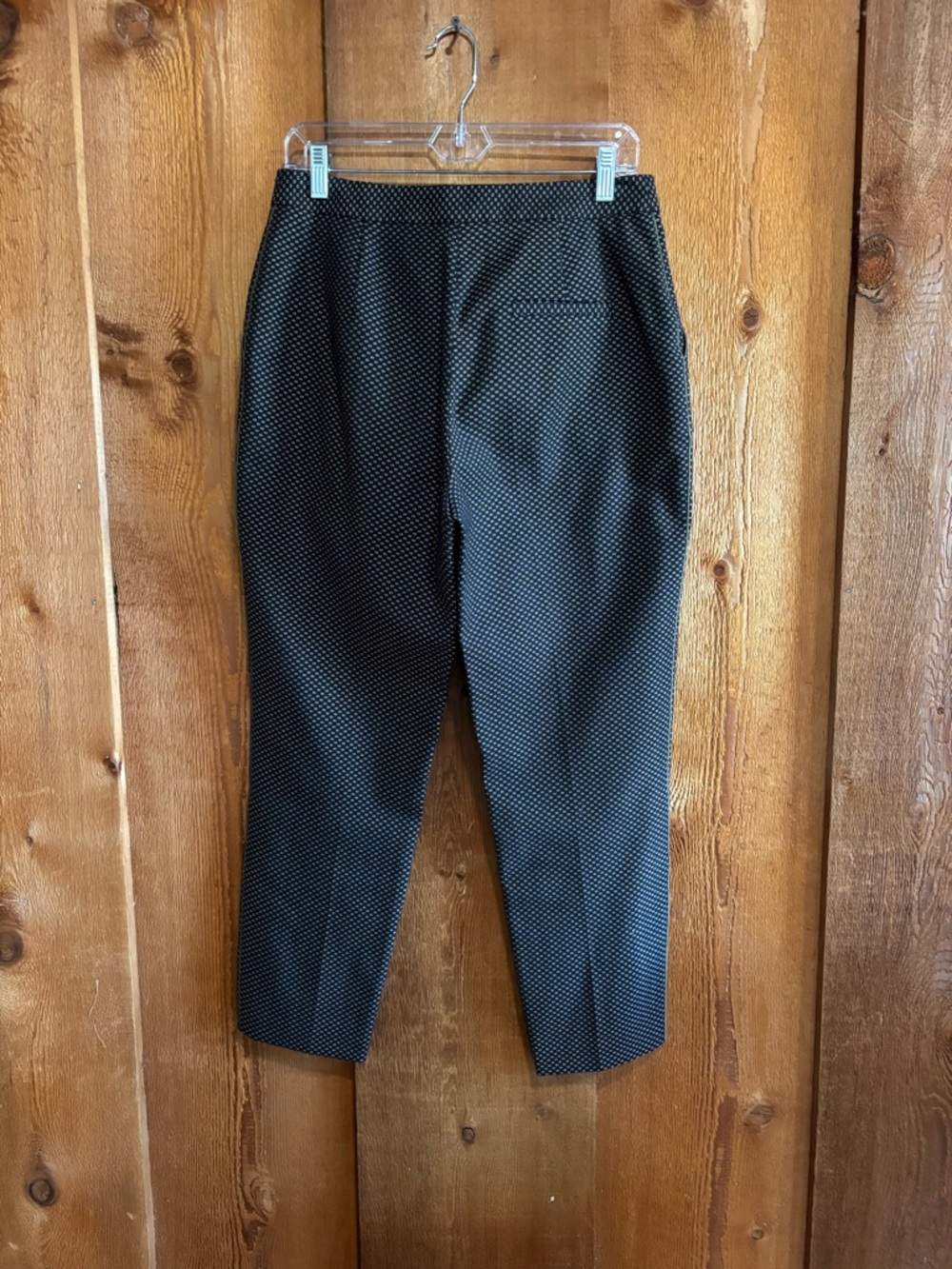 Ted Baker London Geometric Jacquard Ankle Pants Trousers Black Gold Size 2 US 6 - Picture 3 of 9